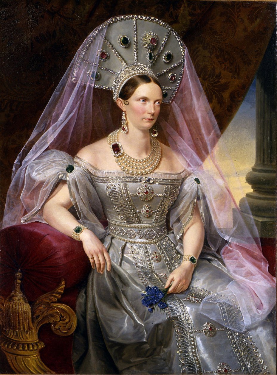 Retrato de la Emperatriz Alexandra Fyodorovna de Franz Krüger