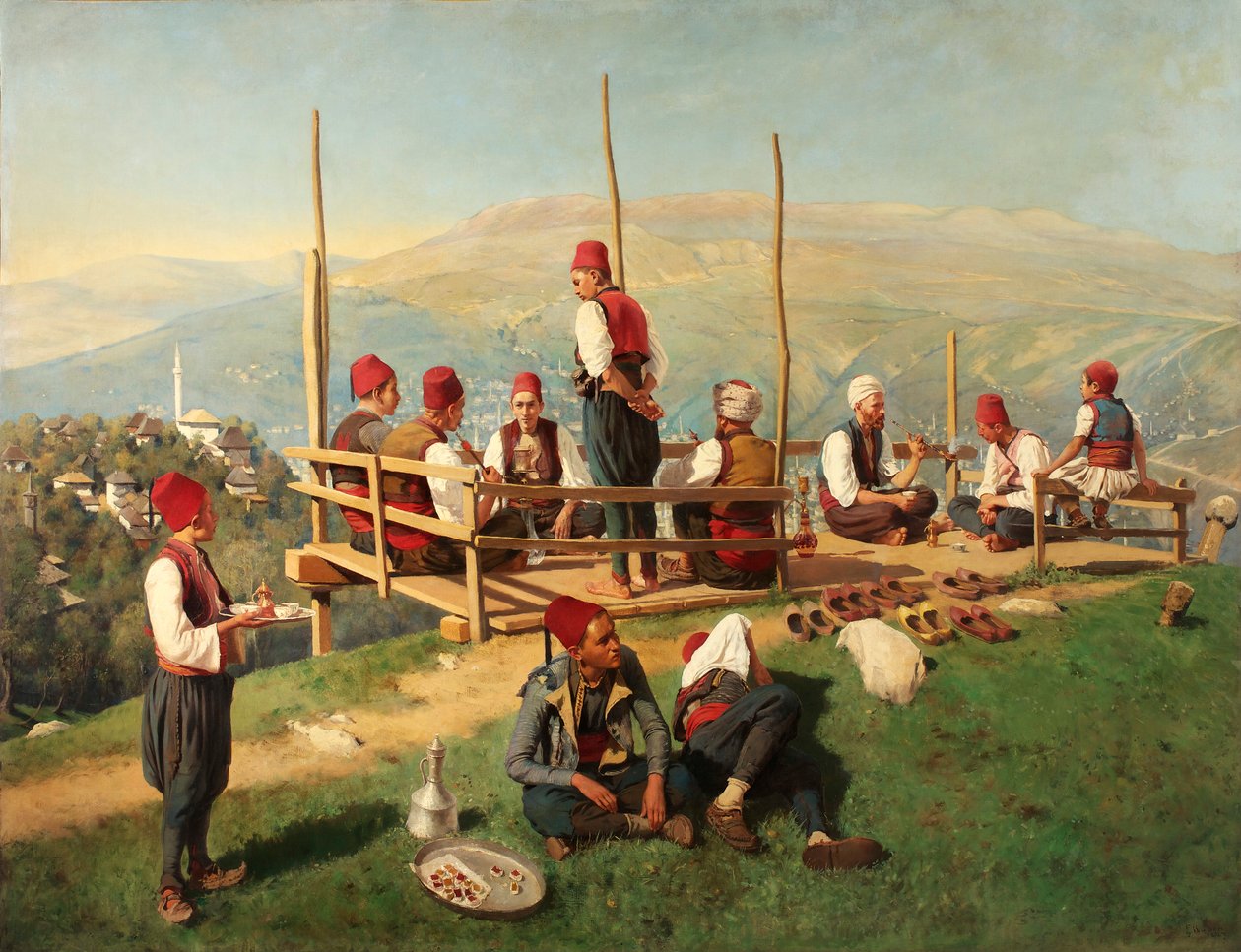 Cafetería turca en Sarajevo de Franz Leo Ruben