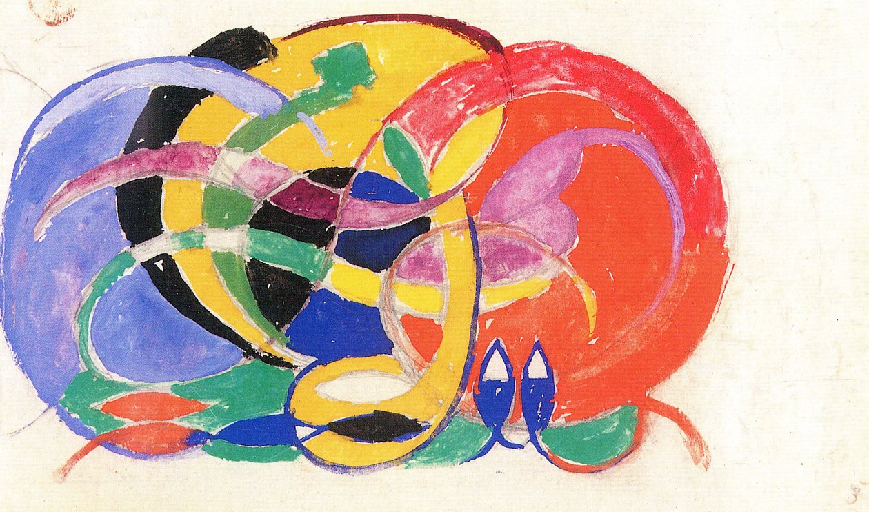 Composición abstracta de Franz Marc