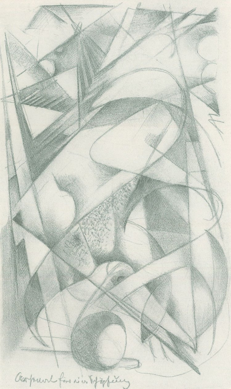 Arsenal para una creación de Franz Marc