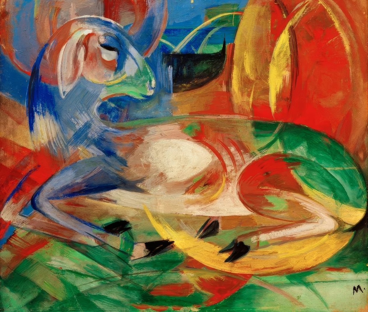 Cordero azul de Franz Marc