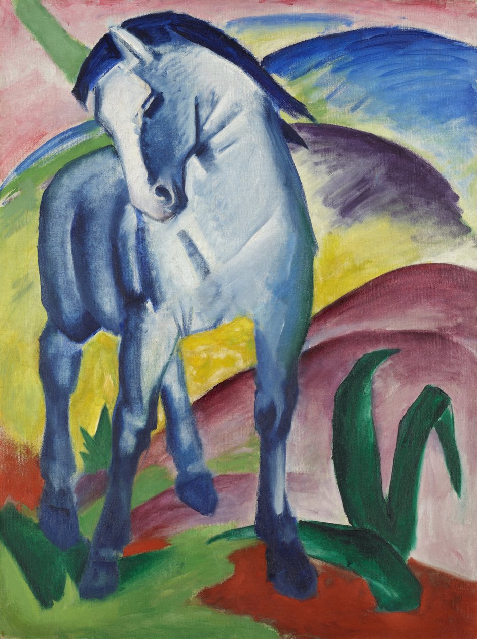 Caballo azul I de Franz Marc