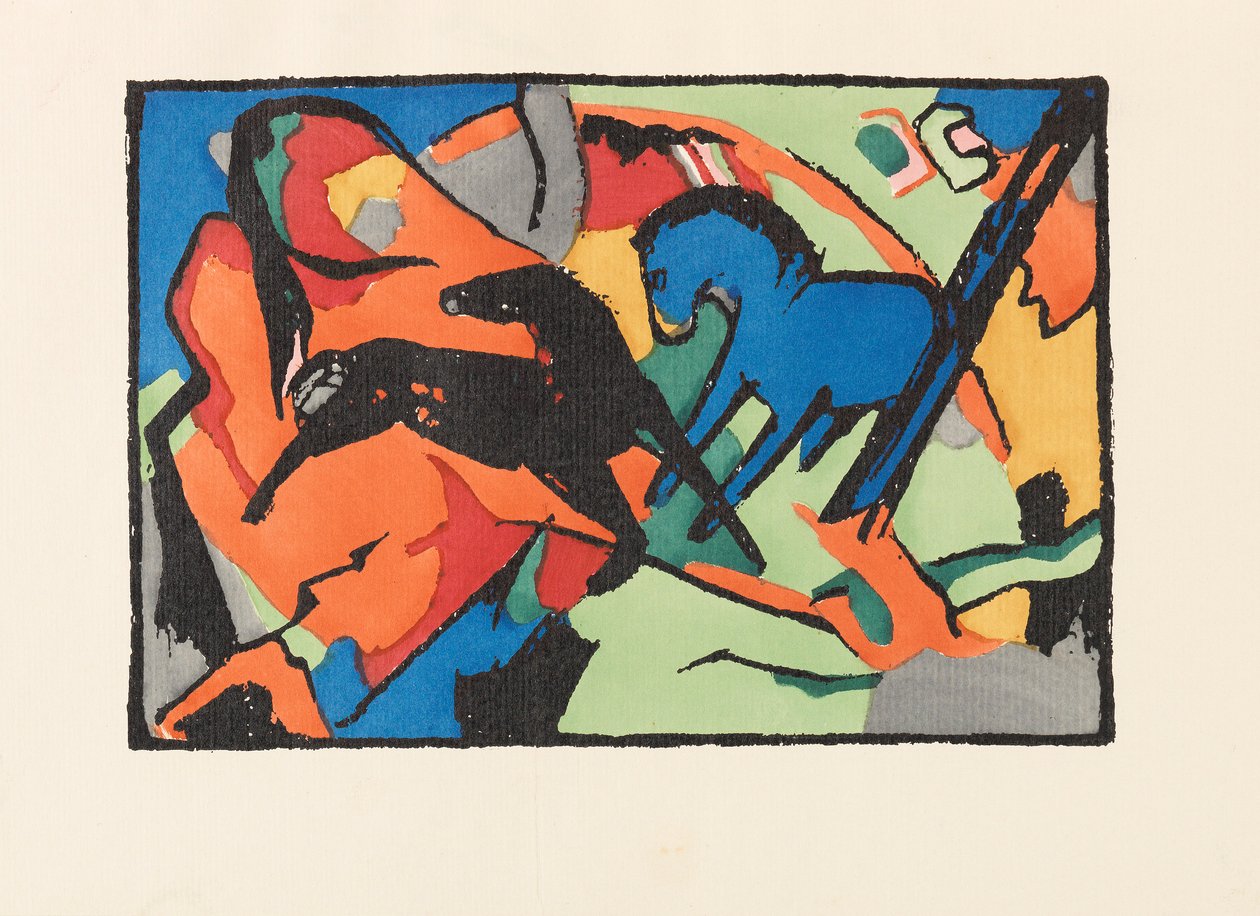 Der blaue Reiter, 1914 de Franz Marc