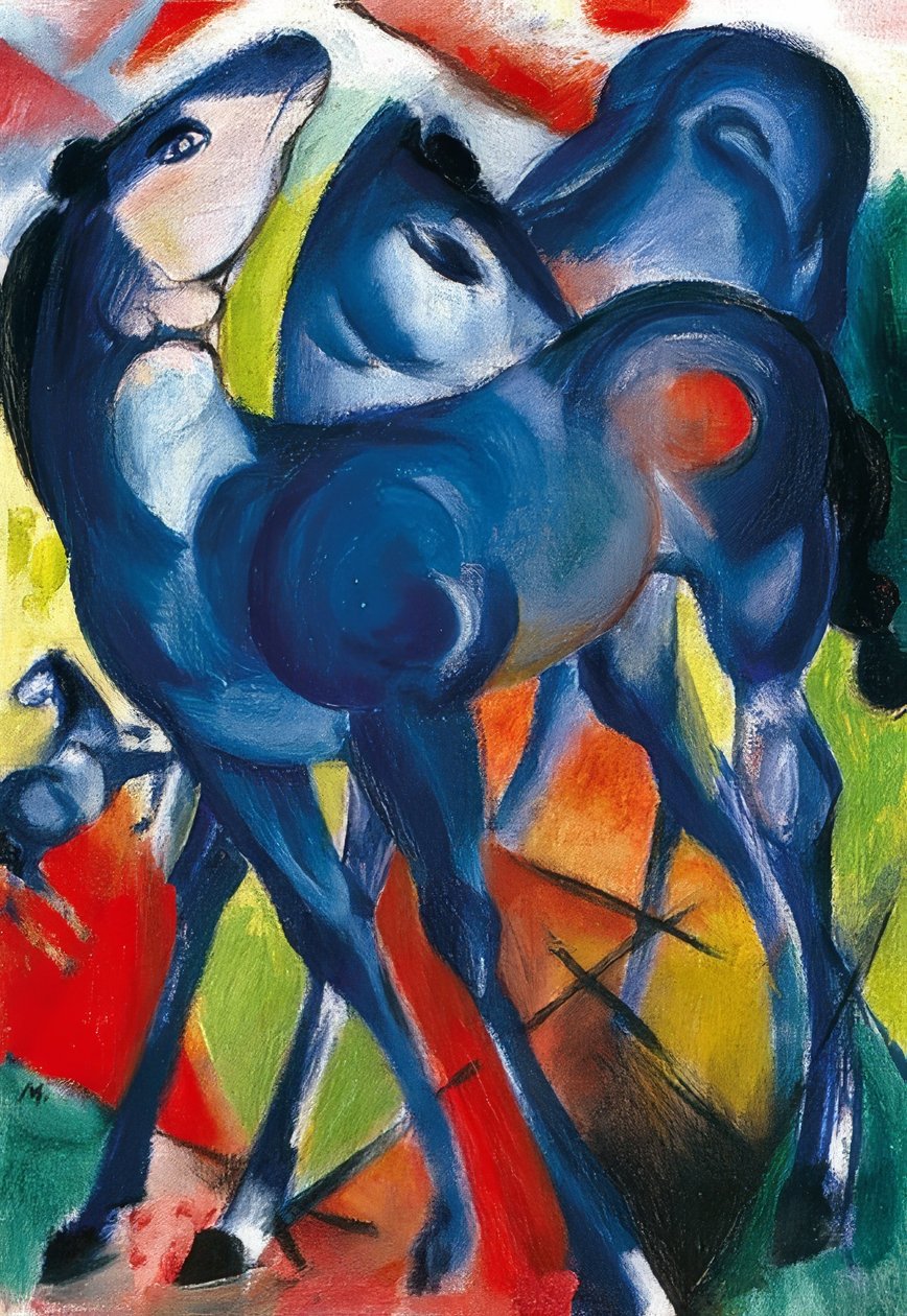 Los potros azules de Franz Marc