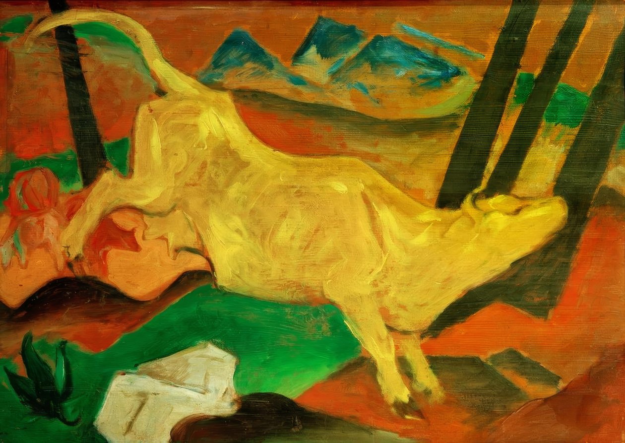 La Vaca Amarilla de Franz Marc