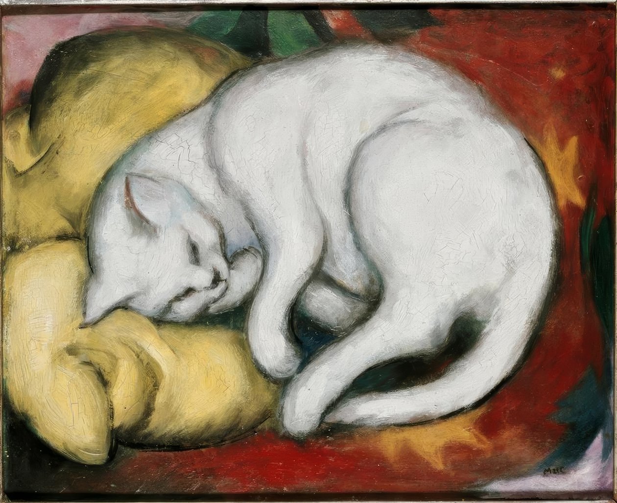 El gato blanco de Franz Marc