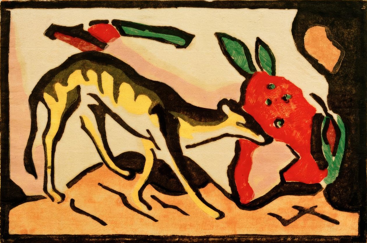 Criatura fabulosa de Franz Marc