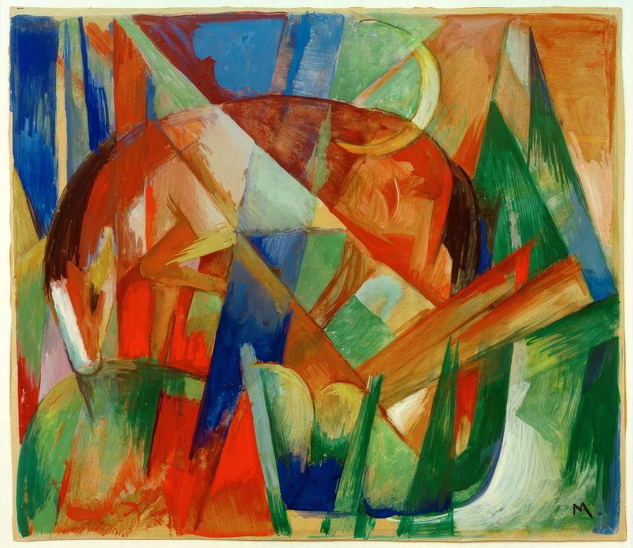 Animal fabuloso II (Caballo) de Franz Marc