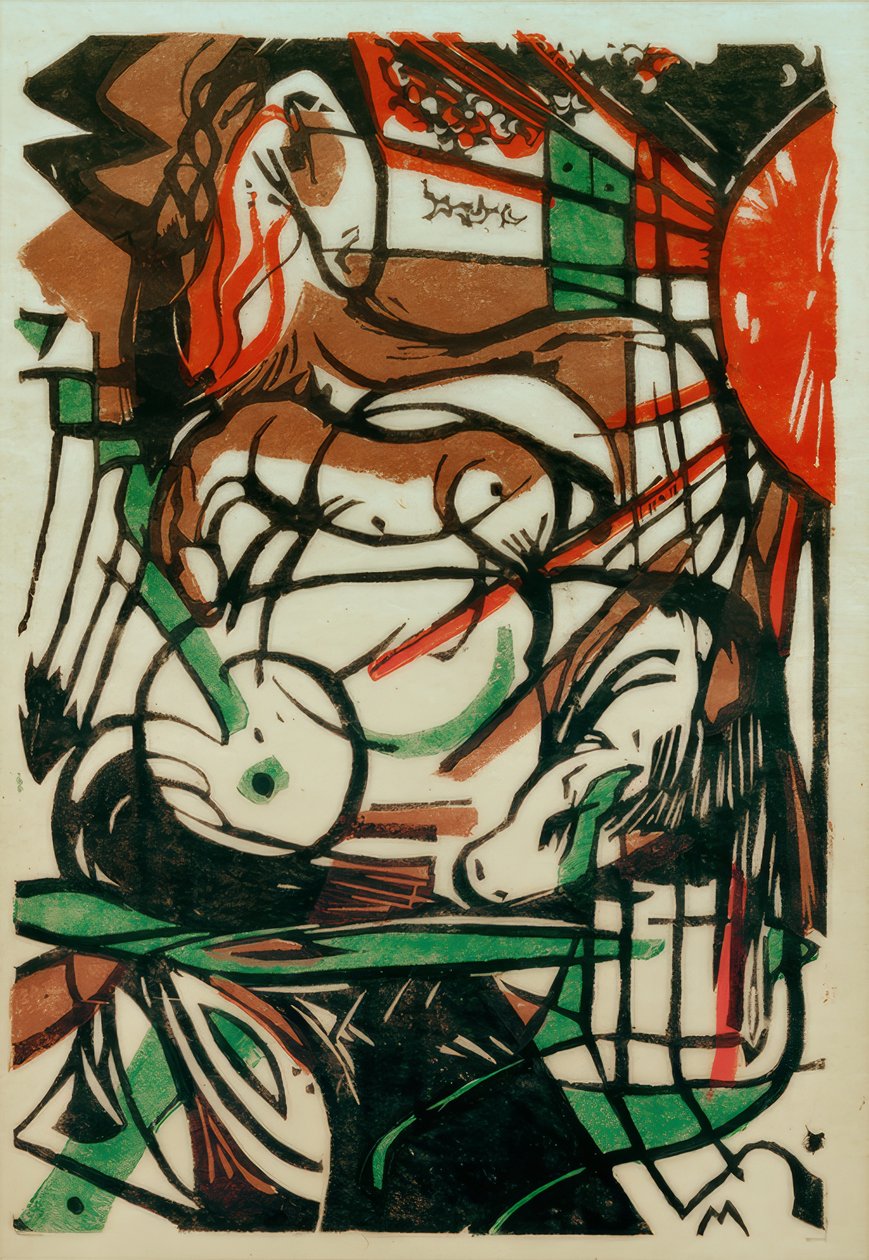 Nacimiento de los caballos de Franz Marc