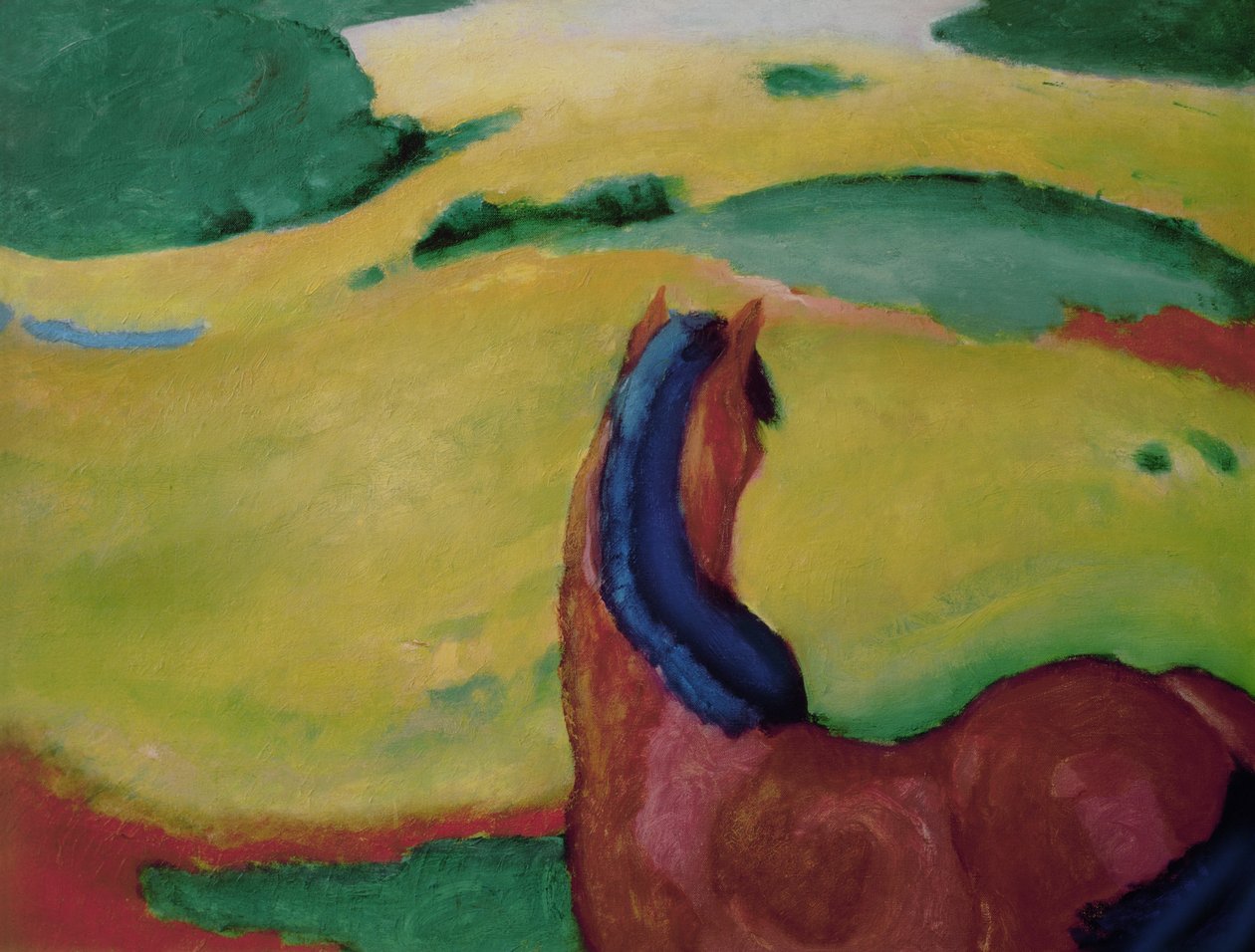Caballo en un paisaje, 1910 de Franz Marc