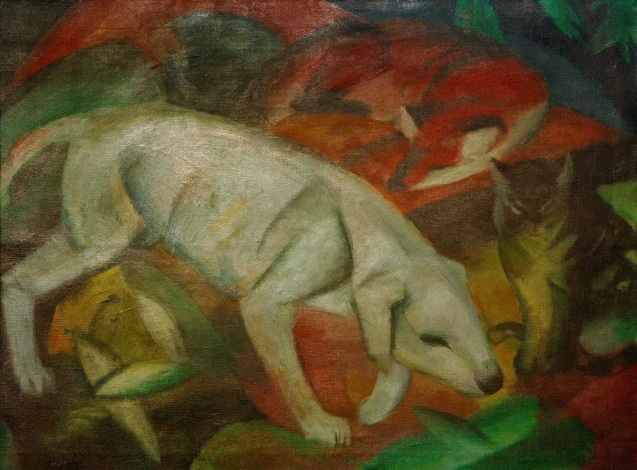 Perro, gato, zorro de Franz Marc