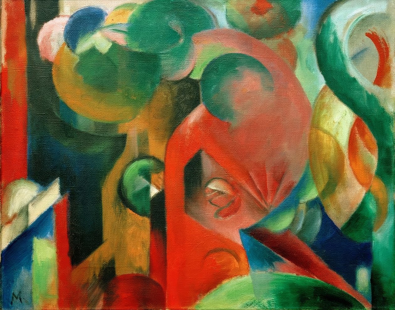 Pequeña composición III de Franz Marc