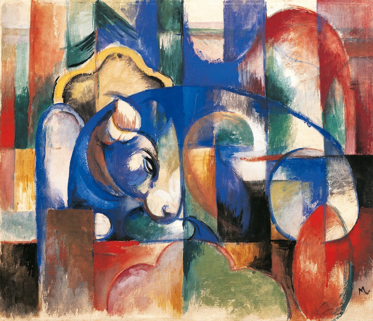 Toros acostados de Franz Marc