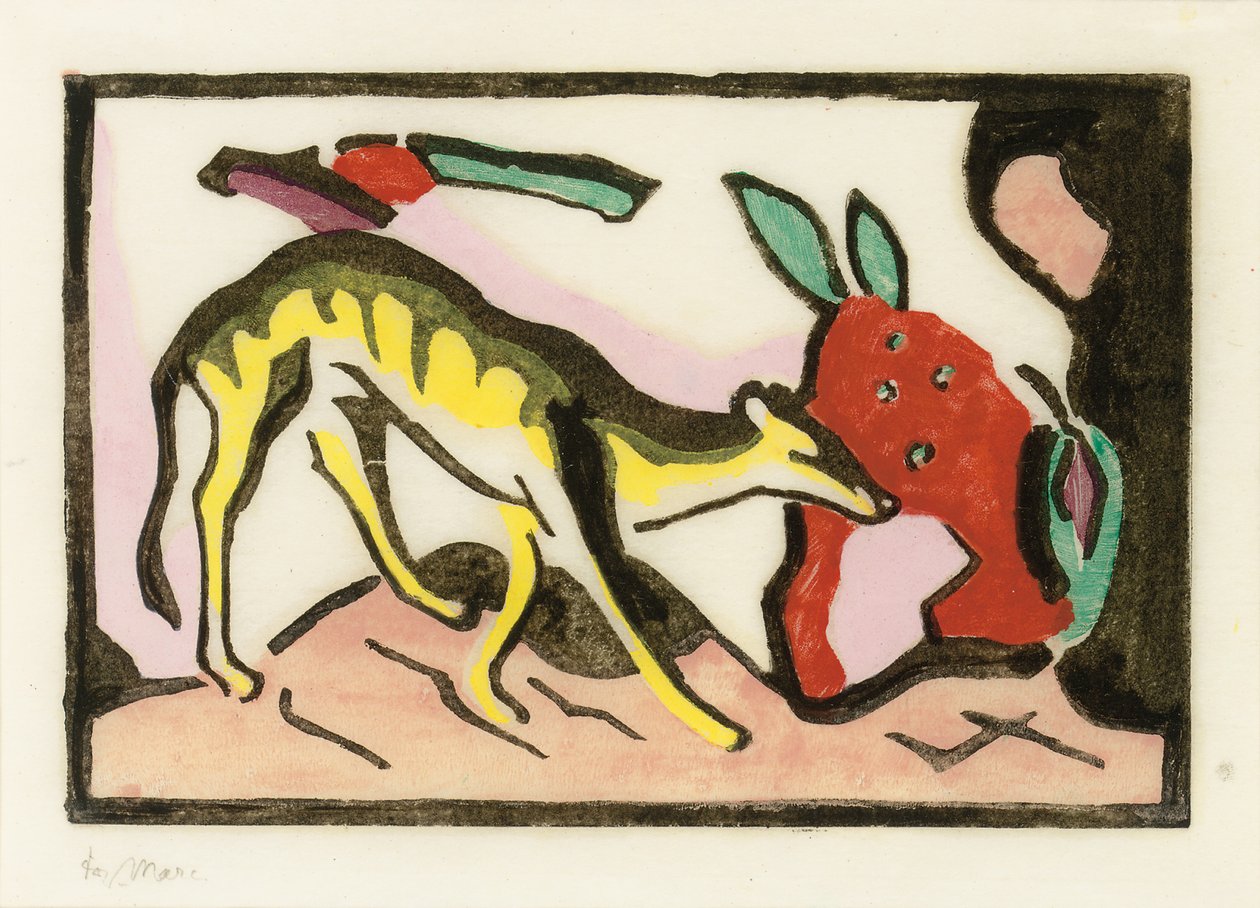 Animal mítico de Franz Marc