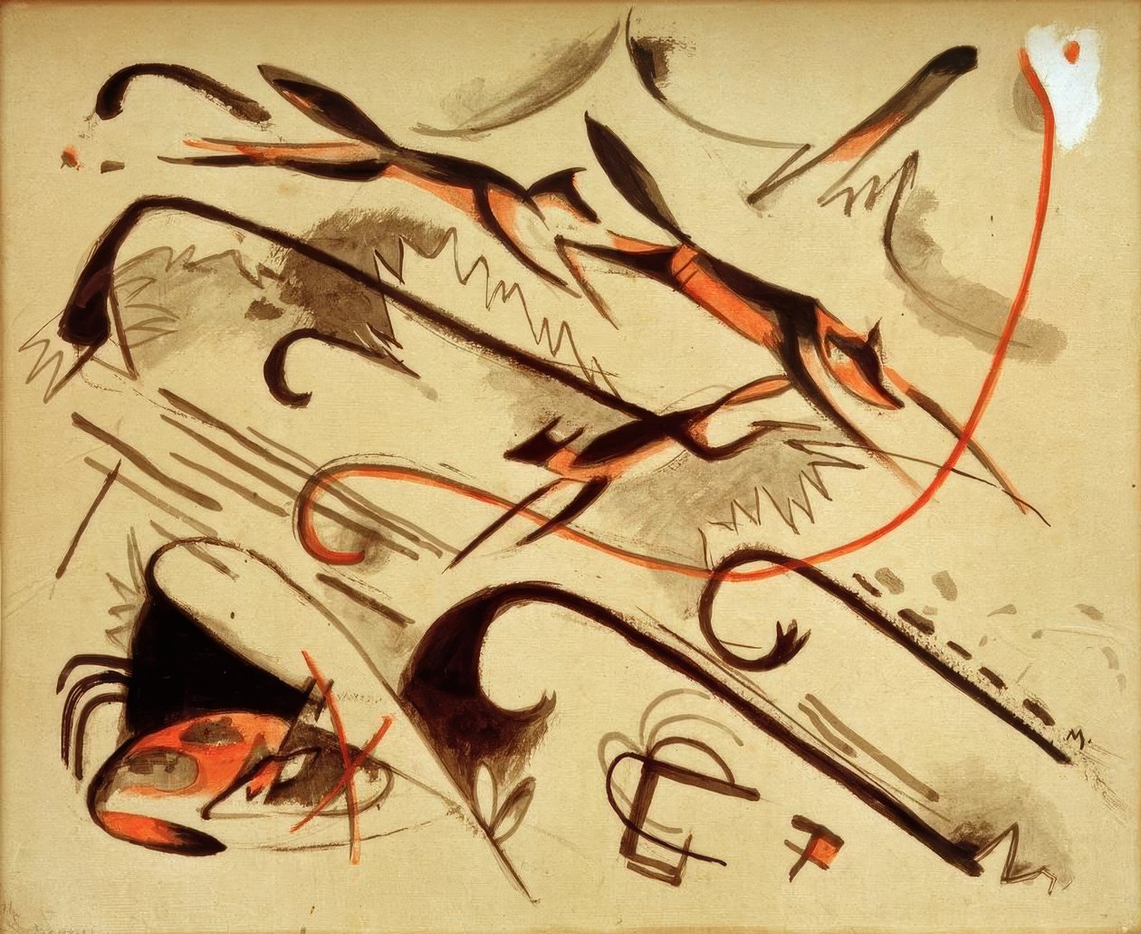Scherzo (Zorros jugando) de Franz Marc