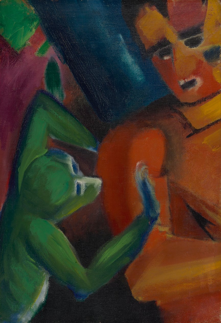 mono y humano de Franz Marc