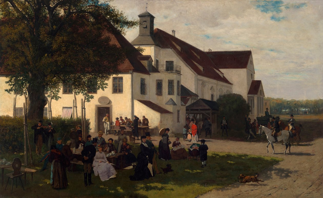 La posada del castillo en Alt-Schleißheim de Franz Quaglio