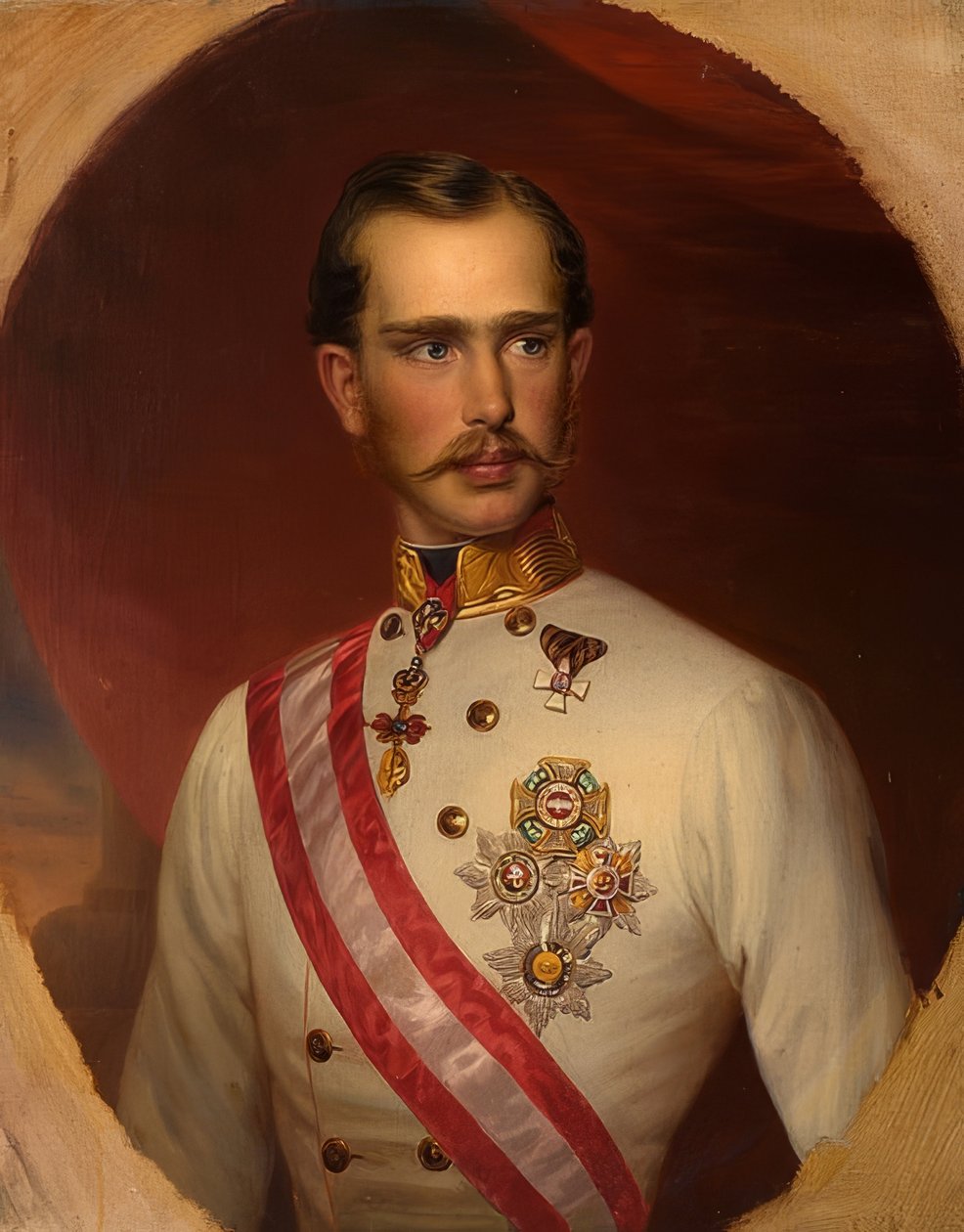 Emperador Francisco José I de Austria (1830-1916) de Franz Schrotzberg