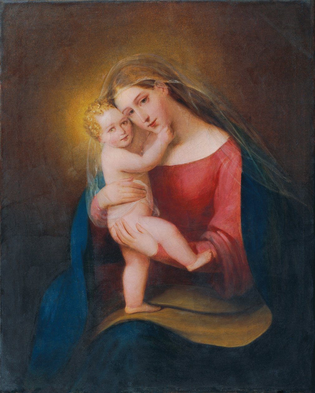 virgen y el niño de Franz Schrotzberg