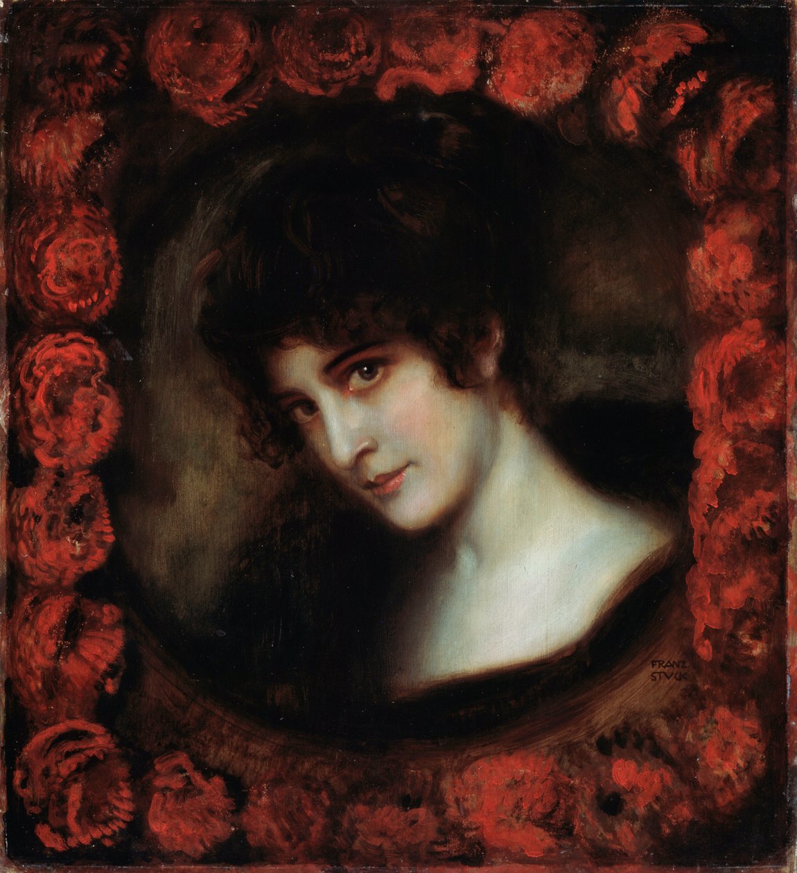 Retrato de una mujer de Franz Stuck Ritter von