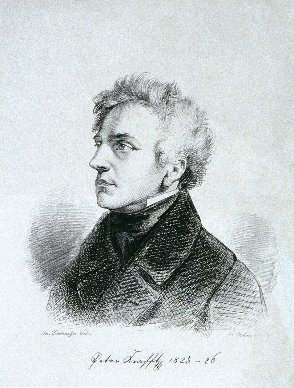 El pintor Johan Peter Krafft de Franz Xaver Stöber