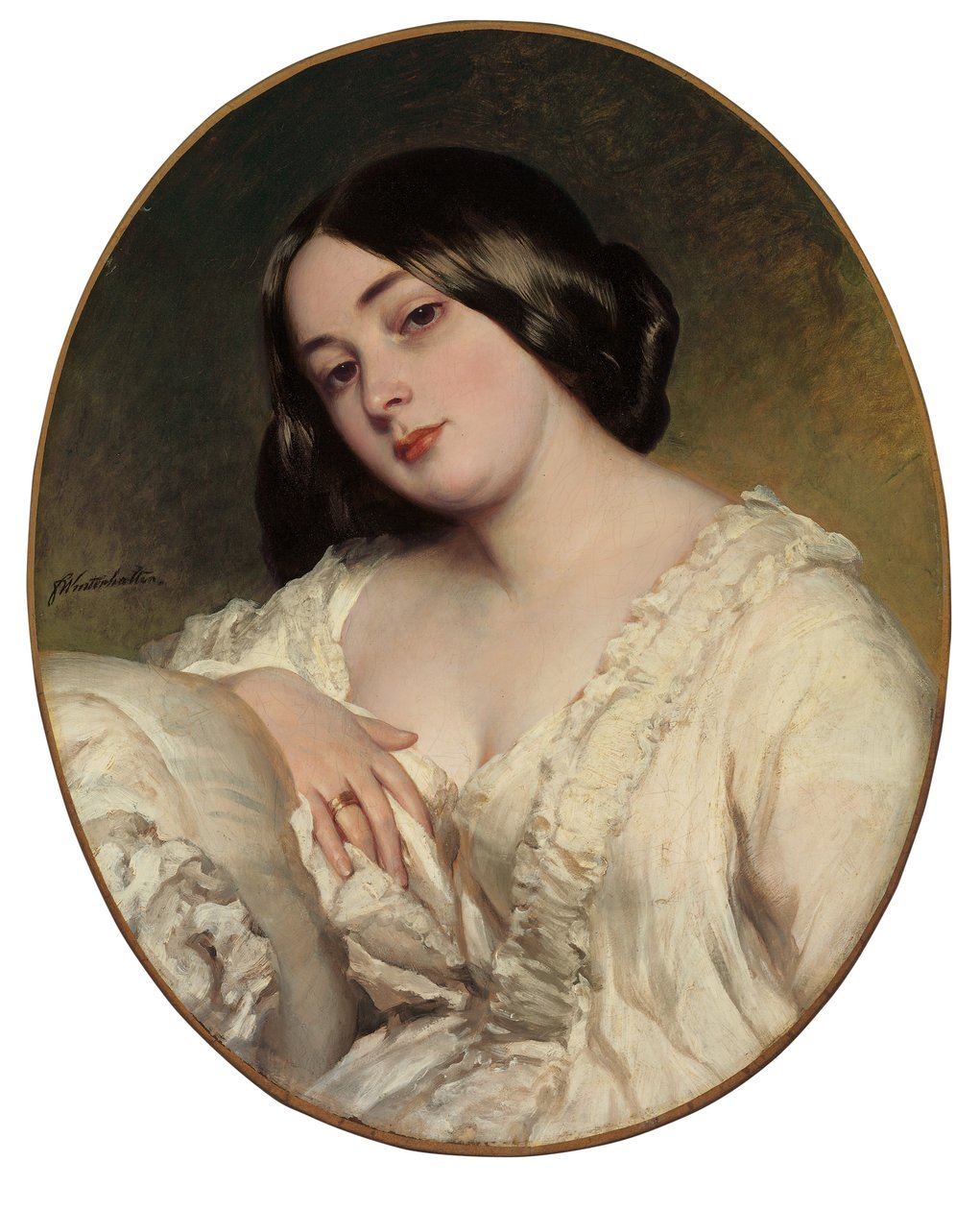 Retrato de una dama de Franz Xaver Winterhalter