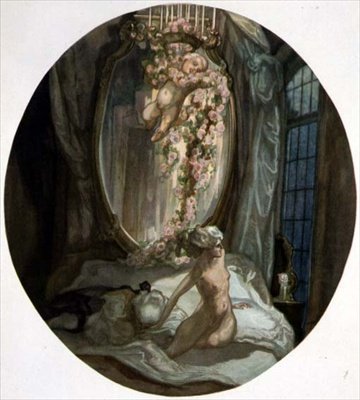 Mujer en la cama de Franz von Bayros (1866 1924)