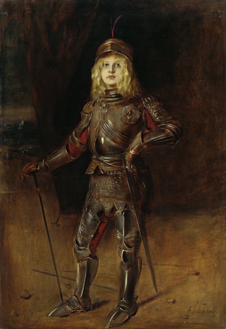 Marion Lenbach en Ritterrüstung de Franz von Lenbach