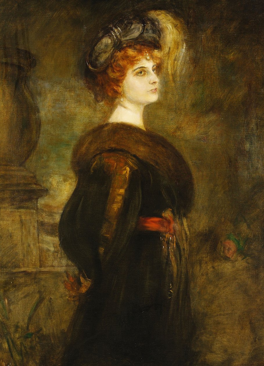 Retrato de Lily Merk, hacia 1902 de Franz von Lenbach