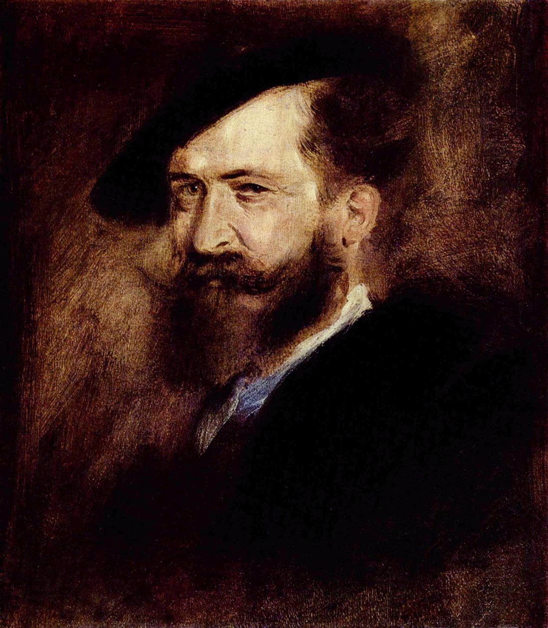 Retrato de Wilhelm Busch de Franz von Lenbach