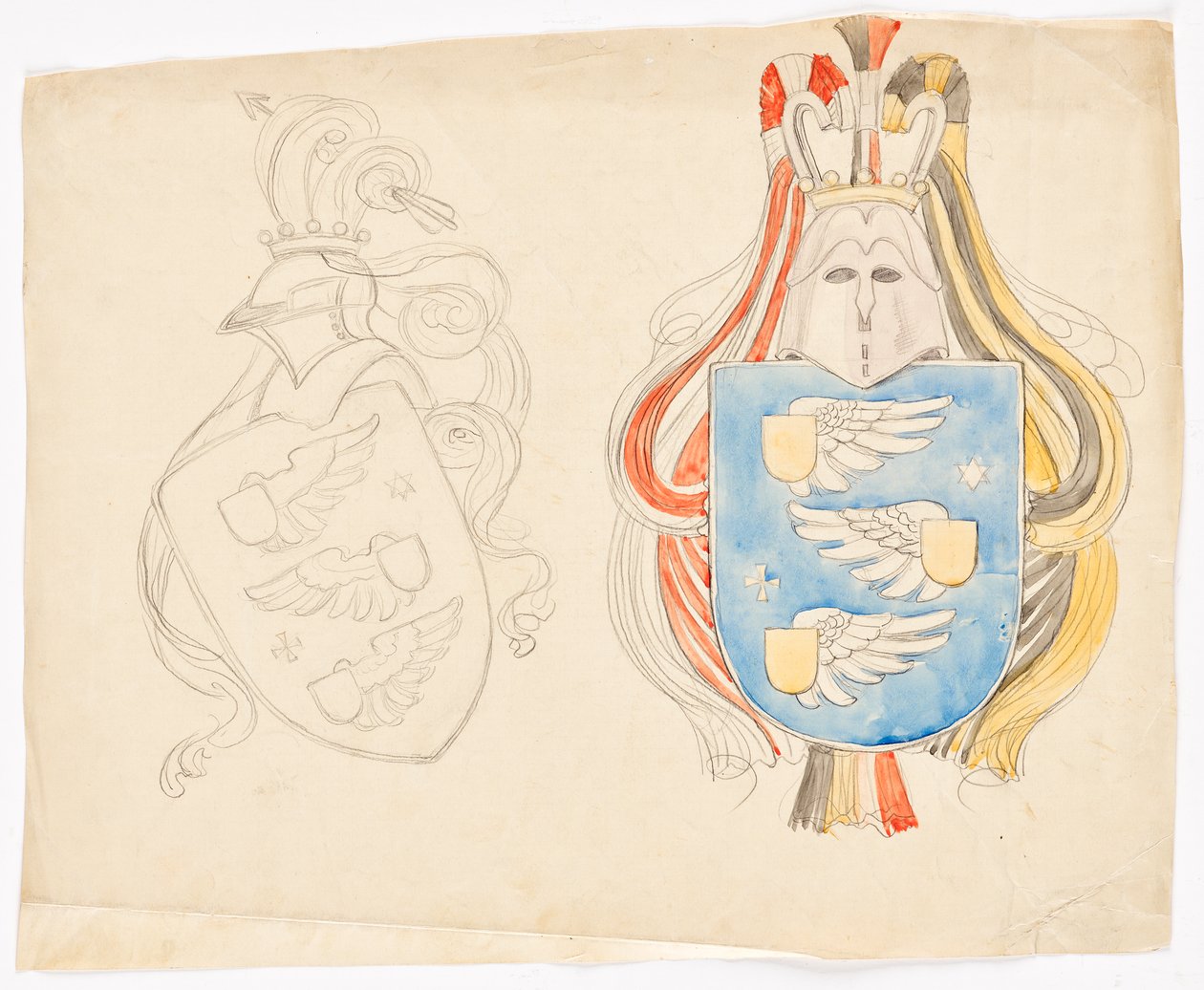 Diseño para un escudo familiar. de Franz von Matsch