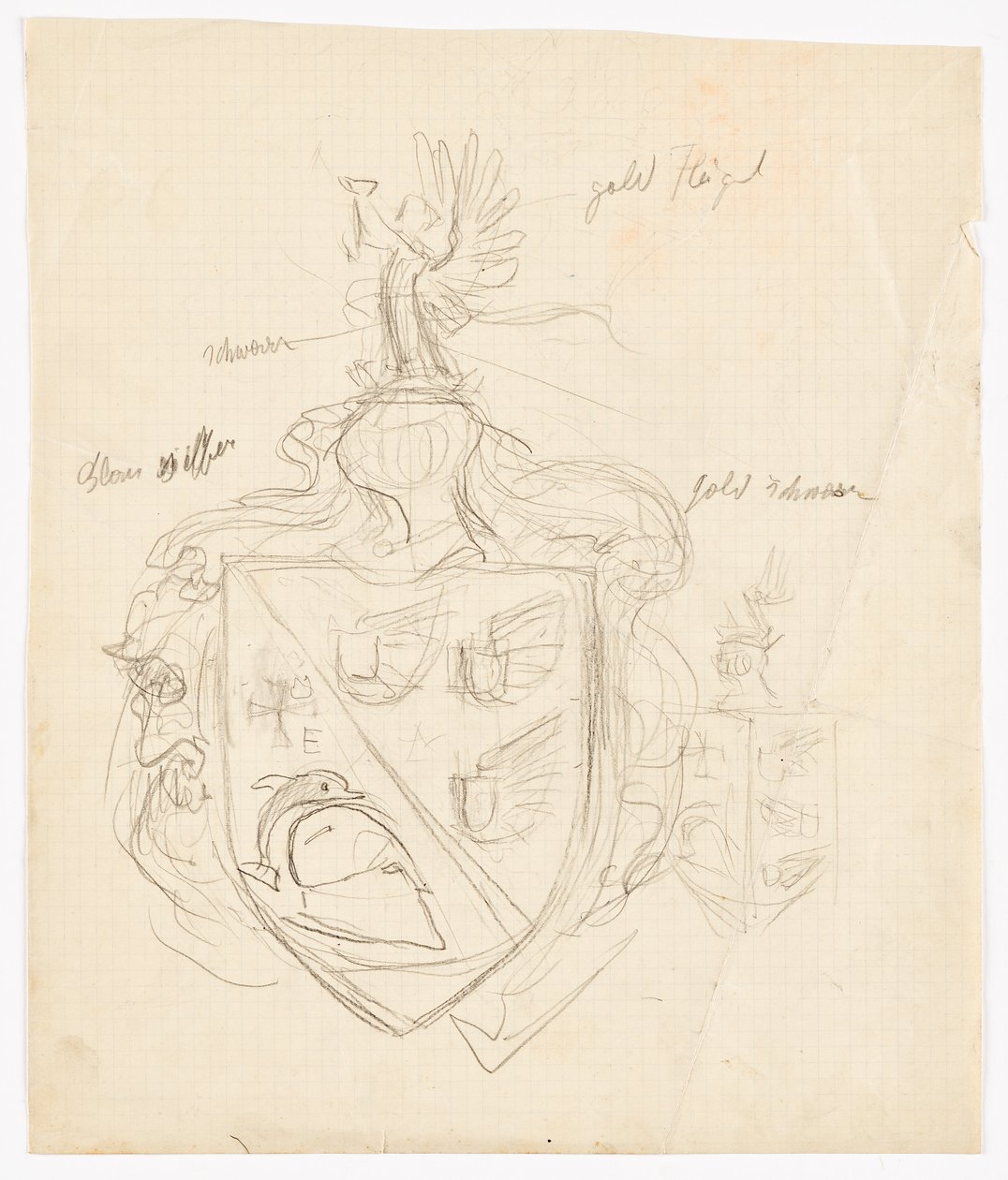 Diseño para un escudo familiar. de Franz von Matsch