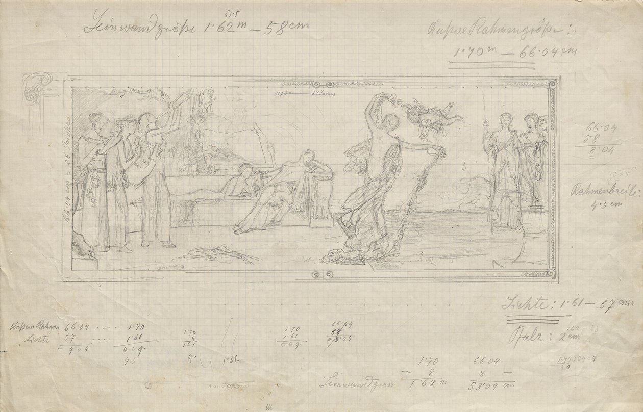 Bailarín en un escenario de teatro griego antiguo de Franz von Matsch