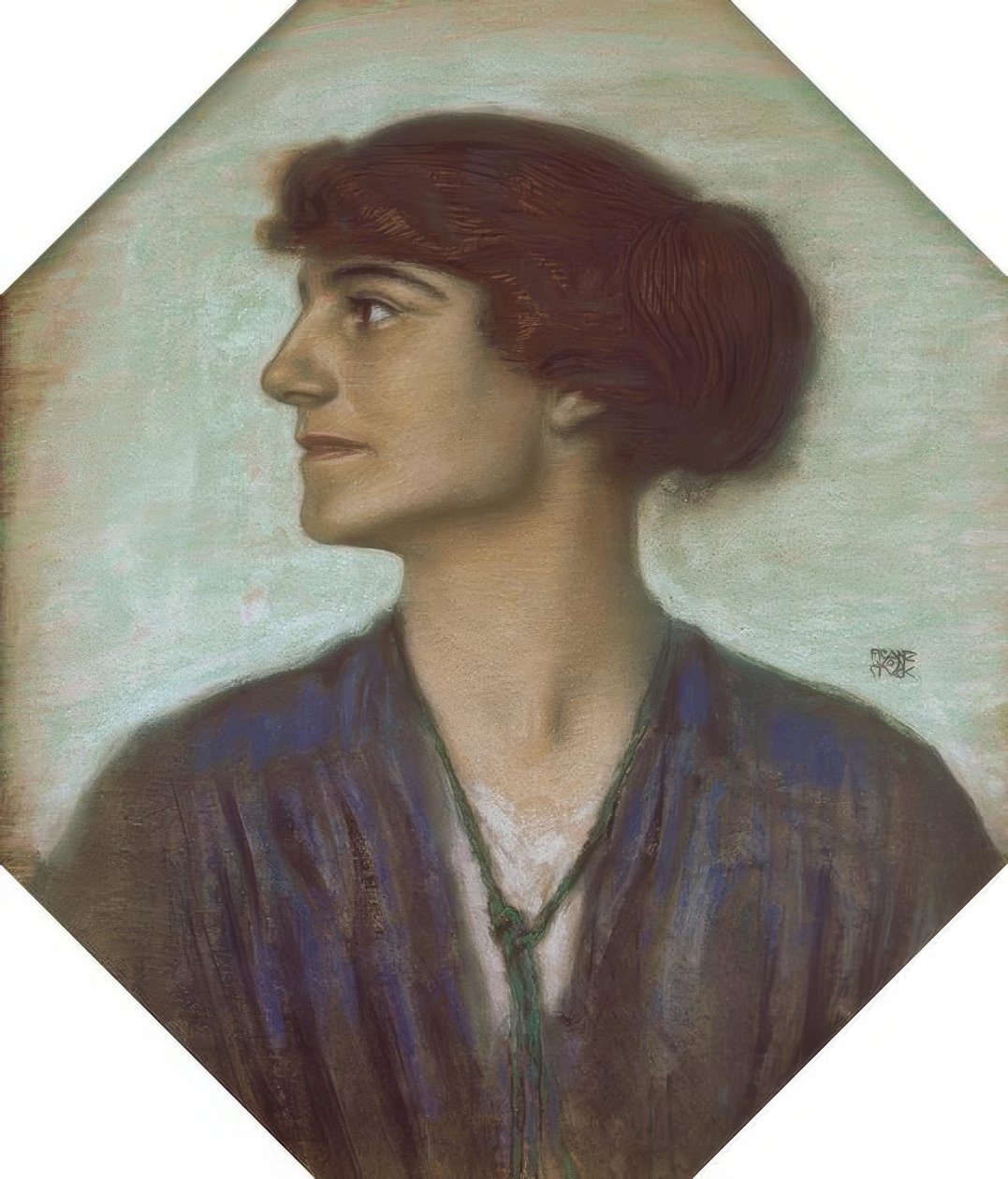 Retrato de una dama de Franz von Stuck