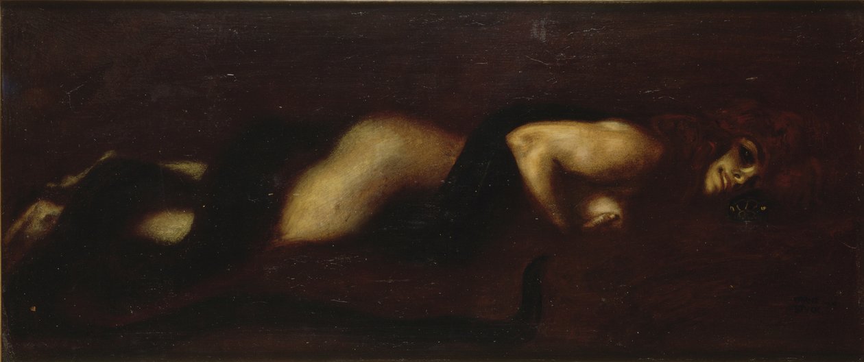 El pecado, 1899 de Franz von Stuck
