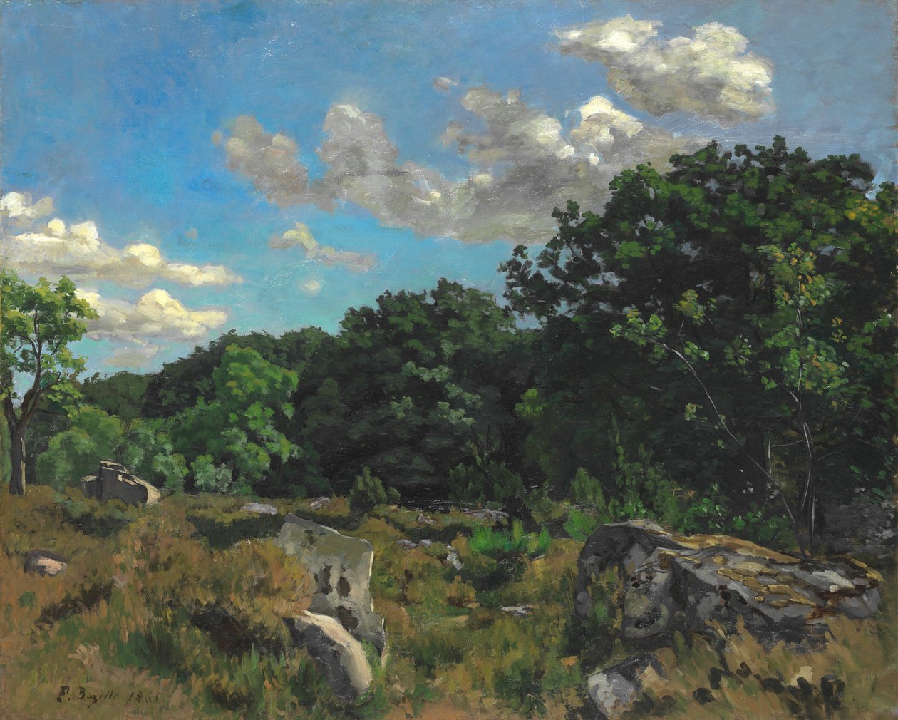 Paisaje en Chailly de Frédéric Bazille