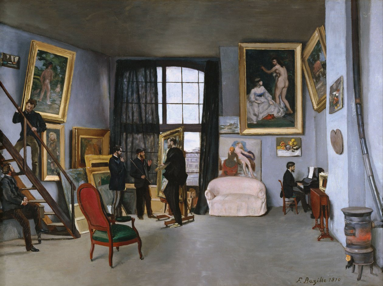 Estudio de Bazille de Frédéric Bazille