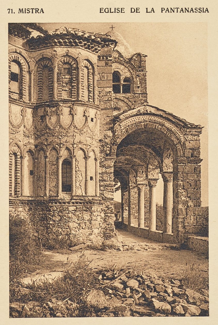 Mistra. Eglise de la Pantanassia de Frédéric Boissonnas
