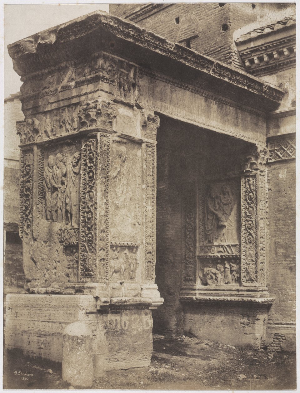 Arco del orfebre, Roma de Frédéric Flachéron
