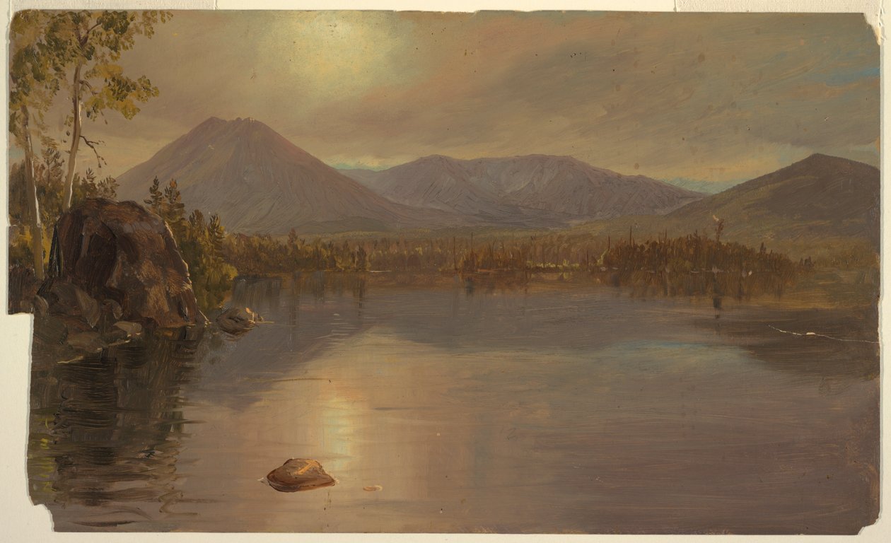 Montes Katahdin y Turner desde el lago Katahdin de Frederic Edwin Church