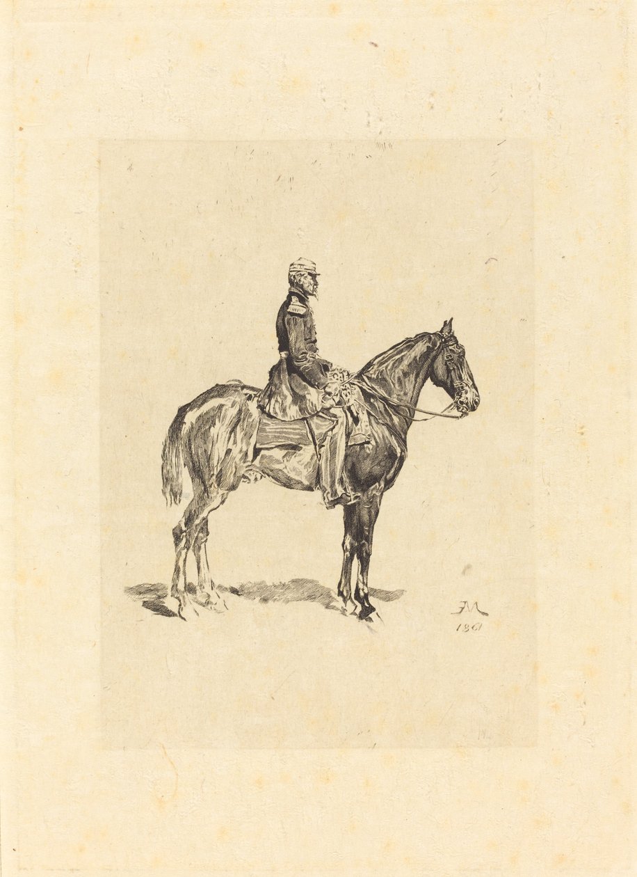 Jinete de Frederic Auguste La Guillermie after Jean Louis Ernest Meissonier