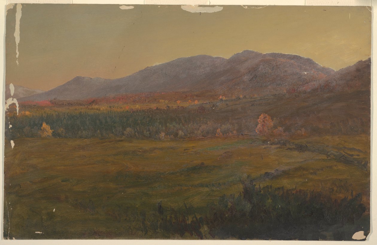 Paisaje de otoño, Hudson, Nueva York de Frederic Edwin Church