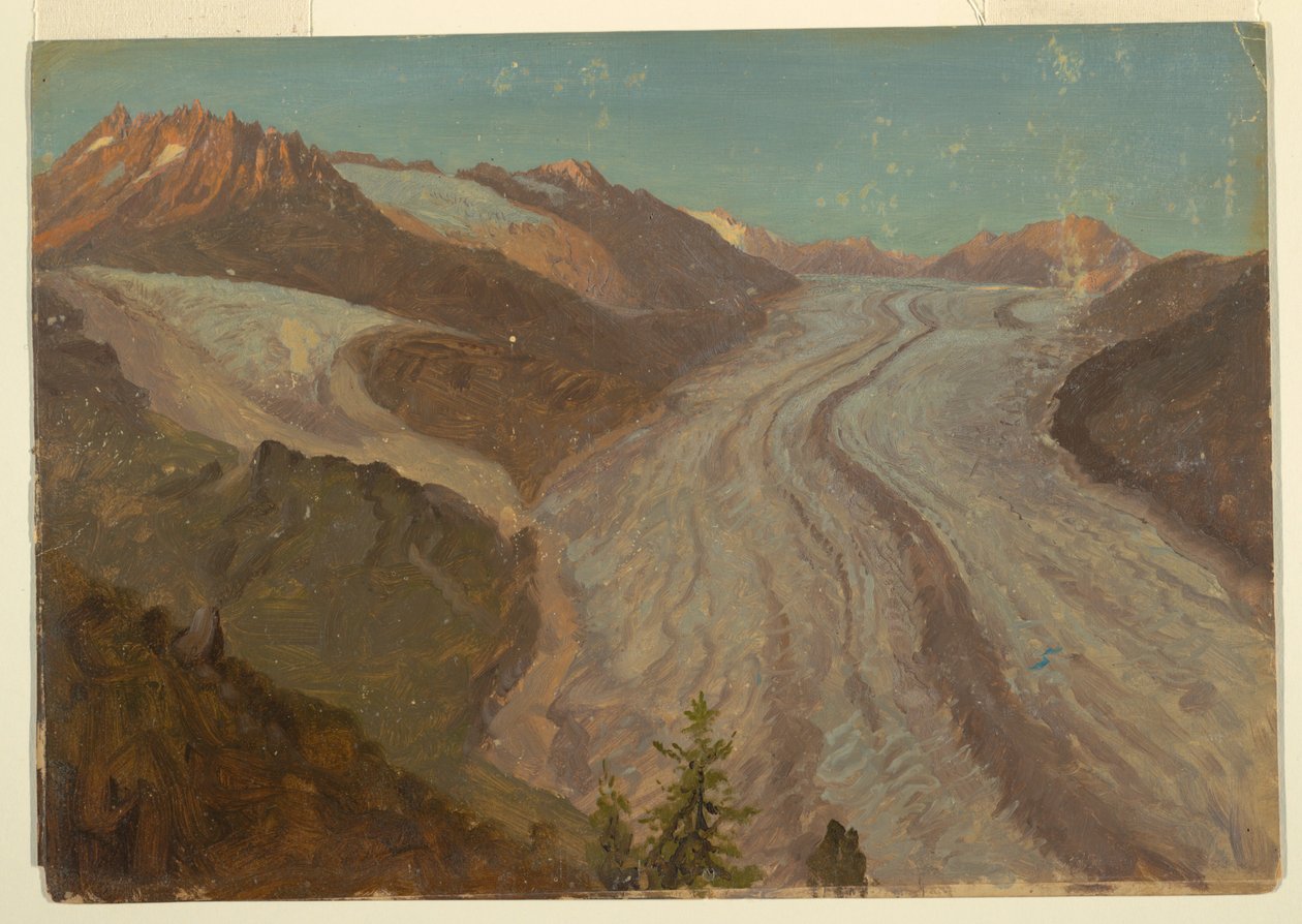 Gran Glaciar Aletsch, Suiza de Frederic Edwin Church