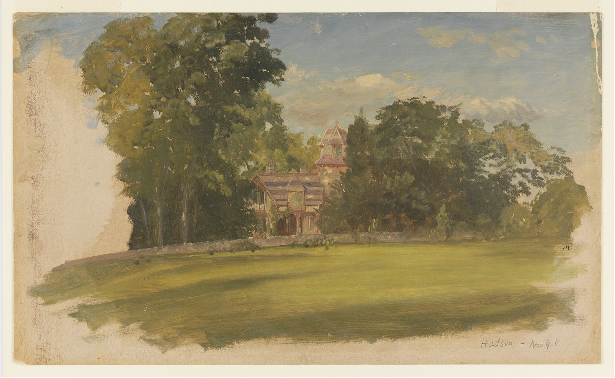 Casa en Hudson, Nueva York de Frederic Edwin Church