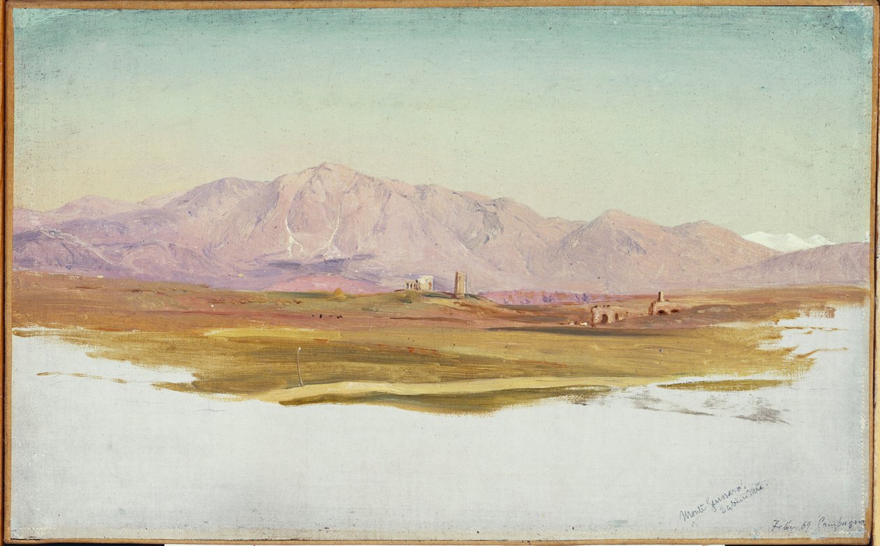 Monte Guinaro, montañas Sabinas, 1869 de Frederic Edwin Church