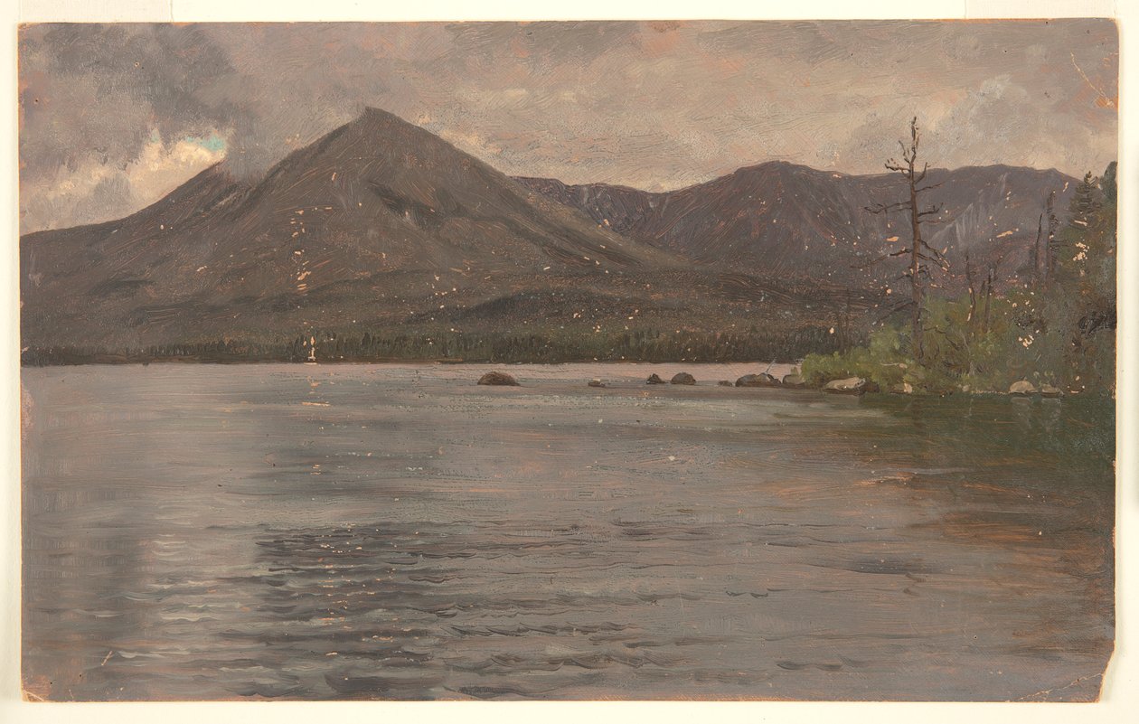 Monte Katahdin, desde el Lago Katahdin de Frederic Edwin Church