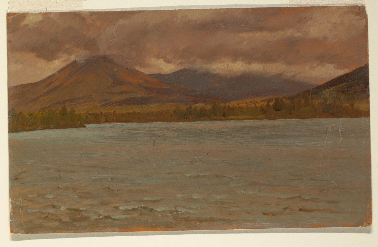 Monte Katahdin desde el Lago Katahdin de Frederic Edwin Church