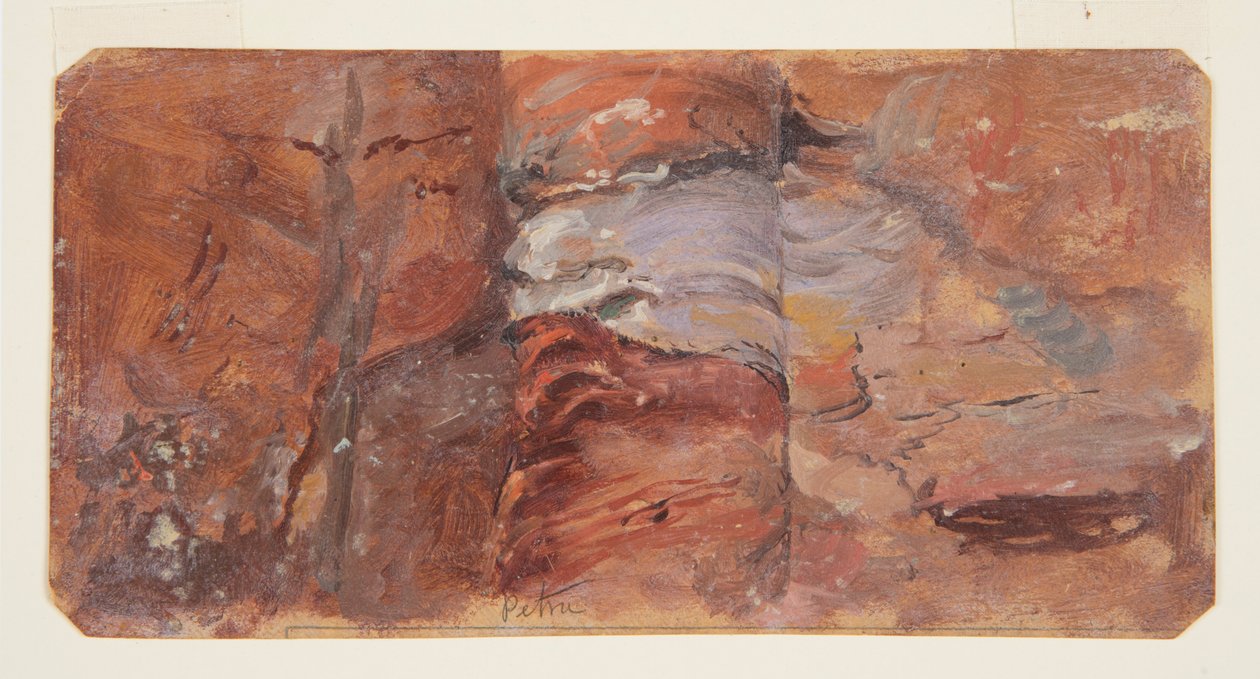 Estudio de Rocas, Petra de Frederic Edwin Church