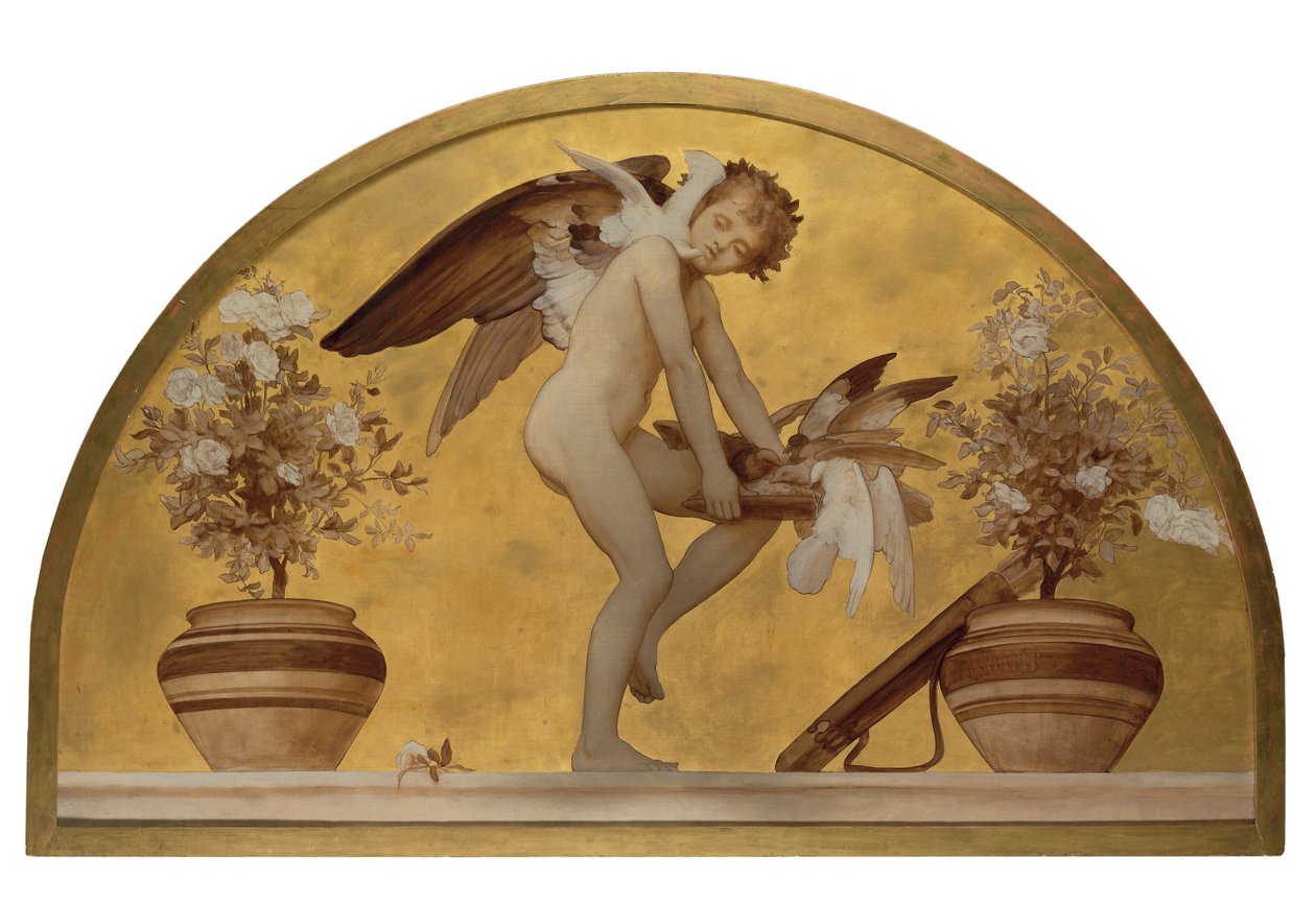 Cupido y palomas de Frederic Leighton