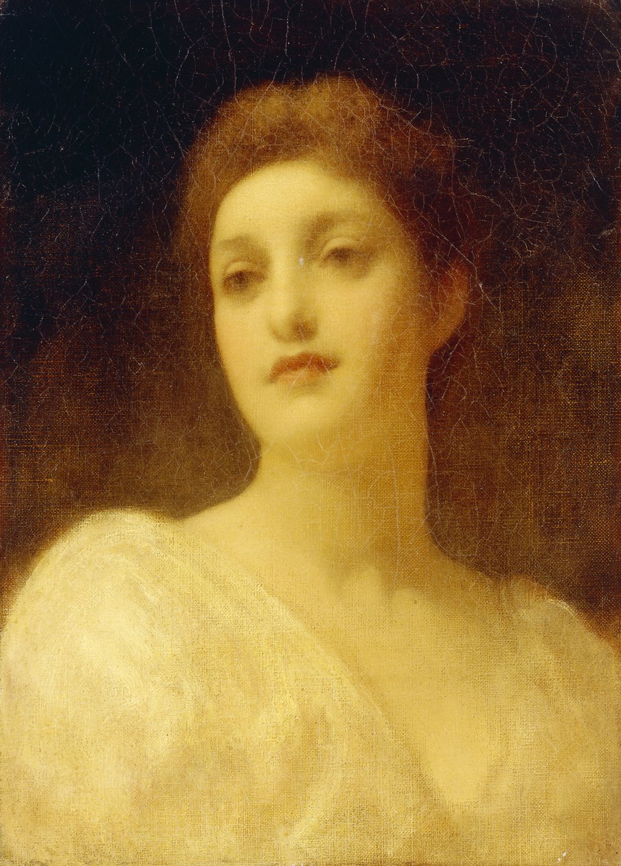 Cabeza de una niña de Frederic Leighton